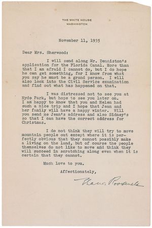 Lot #95 Eleanor Roosevelt Typed Letter Signed - Image 1