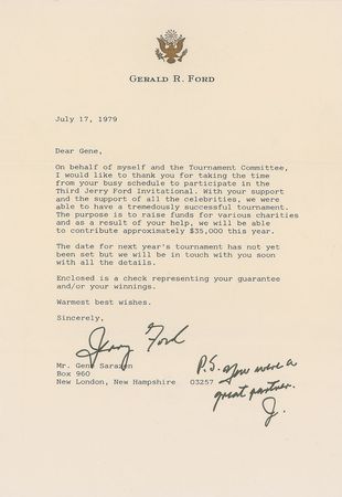 Lot #105 Gerald Ford Typed Letter Signed - Image 1