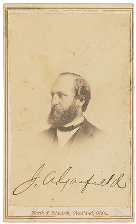 Lot #37 James A. Garfield: Crisply signed
