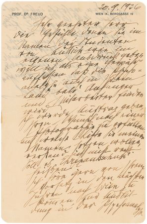Lot #165 Sigmund Freud: ?Psychoanalysis will soon find followers and collaborators? - Image 1