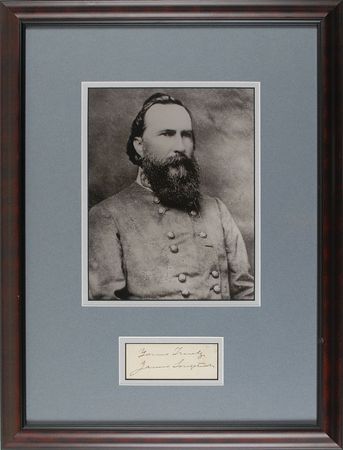 Lot #324 James Longstreet Signature - Image 1
