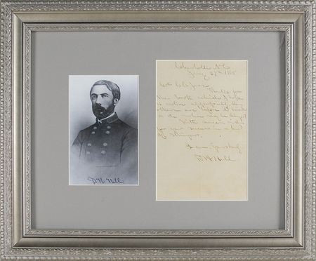 Lot #323 Daniel H. Hill: Scarce letter to the Lost Cause proponent - Image 1
