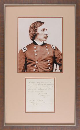 Lot #350 Gouverneur K. Warren Handwritten Letter Signed - Image 1