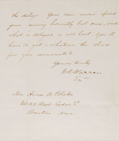 Lot #350 Gouverneur K. Warren Handwritten Letter Signed - Image 2