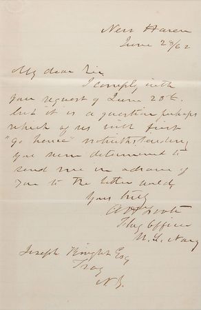 Lot #345 Andrew H. Foote Handwritten Letter Signed - Image 2
