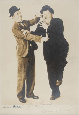 Lot #866 Laurel and Hardy Signed Photograph - Image 1