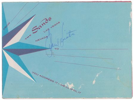 Lot #789 Frank Sinatra Postcard - Image 1