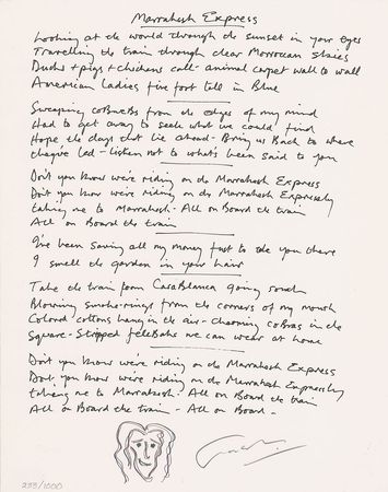Lot #828 Graham Nash Print - Image 1