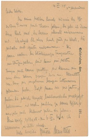 Lot #271 Otto Hahn Handwritten Letter Signed - Image 1