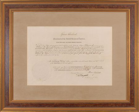 Lot #39 Grover Cleveland Signed Document - Image 2