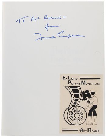Lot #897 Frank Capra Book - Image 1