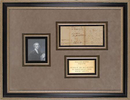 Lot #152 Declaration of Independence: William Hooper: The scarce North Carolinian signer - Image 2