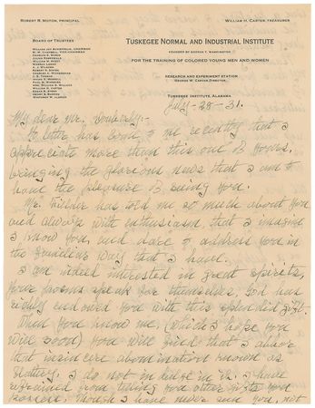 Lot #138 George Washington Carver Handwritten Letter Signed - Image 1