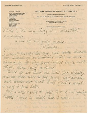 Lot #138 George Washington Carver Handwritten Letter Signed - Image 4