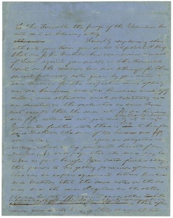 Lot #23 Abraham Lincoln: Lengthy 1854 handwritten