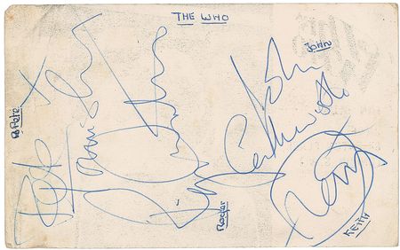 Lot #792 The Who: Early fully signed fan club promo - Image 1