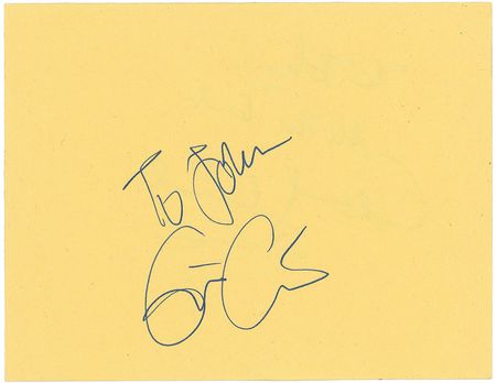 Lot #817 Eric Clapton and Denny Laine Signatures - Image 1