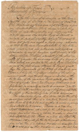 Lot #125 Alamo: Byrd Lockhart: Rare 1836 document from the Alamo ‘survivor’ - Image 1