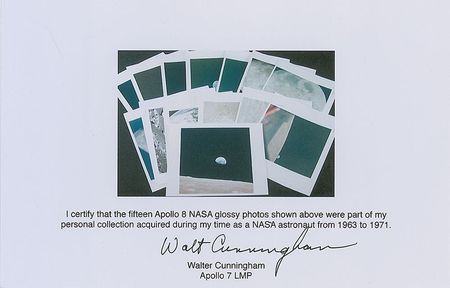 Lot #366 Walt Cunningham: Vintage Apollo 8 photos from Cunningham’s personal collection - Image 2