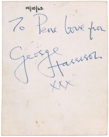 Lot #757 Beatles: George Harrison Signed Photograph - Image 1