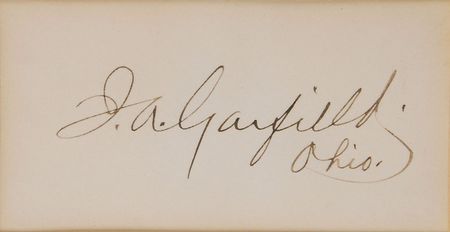 Lot #80 James A. Garfield Signature - Image 2