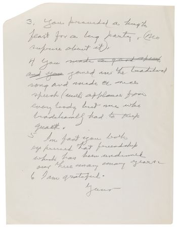 Lot #94 Herbert Hoover Handwritten Draft and Typed Letter Signed - Image 3