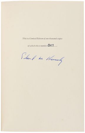 Lot #274 Ted Kennedy Book - Image 1