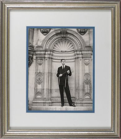 Lot #169 Hubert de Givenchy: Wonderful 1955 portrait of the legendary designer - Image 1
