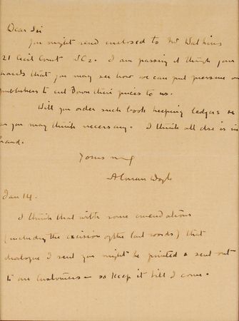 Lot #638 Arthur Conan Doyle Handwritten Letter Signed - Image 2