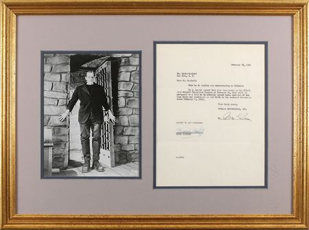 Lot #860 Boris Karloff Signed Document - Image 1