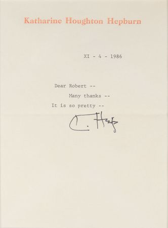 Lot #932 Katharine Hepburn - Image 2