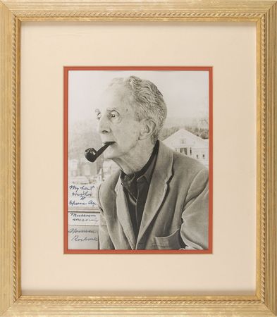 Lot #451 Norman Rockwell Signed Photograph - Image 2