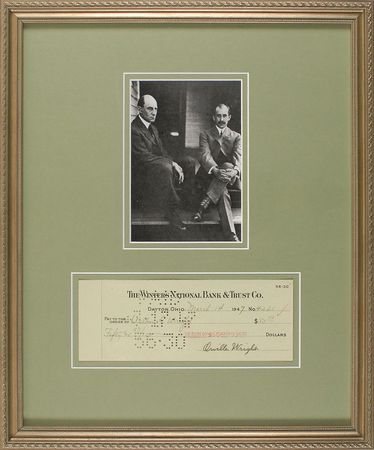 Lot #361 Orville Wright Check - Image 2