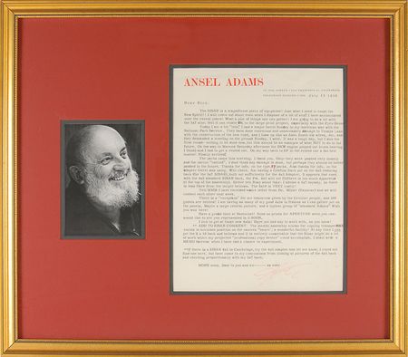 Lot #436 Ansel Adams: Outraged at the desecration of his beloved Yosemite—“I blew up like an Atom Bomb” - Image 1