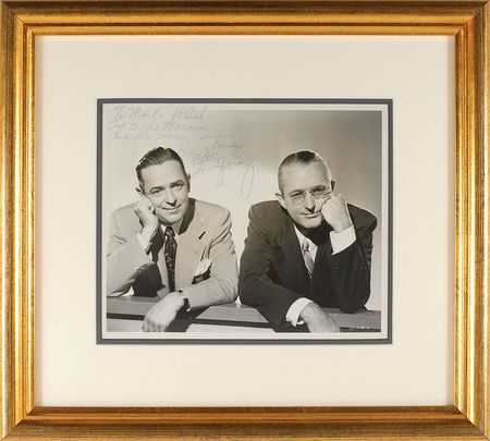 Lot #819 Jimmy and Tommy Dorsey Signed Photograph - Image 1