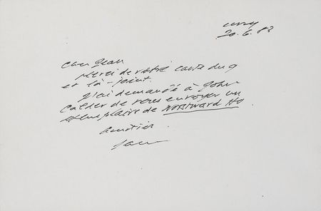Lot #685 Samuel Beckett Handwritten Letter Signed - Image 2