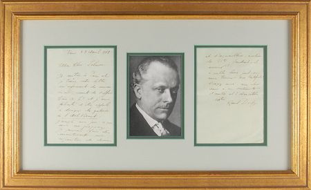 Lot #445 Raoul Dufy: A letter on “l’Art Vivant” - Image 1