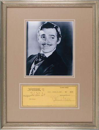 Lot #910 Clark Gable Check - Image 2
