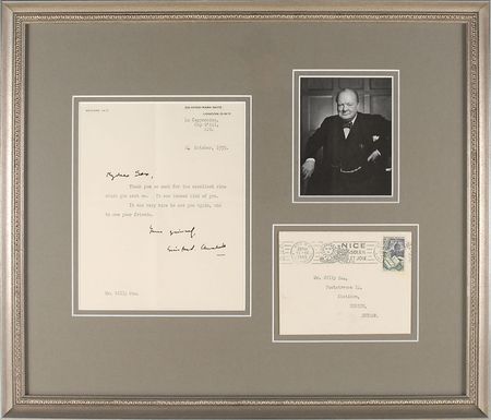 Lot #144 Winston Churchill Typed Letter Signed - Image 1