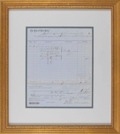 Lot #299 William M. ‘Boss’ Tweed Signed Document - Image 1