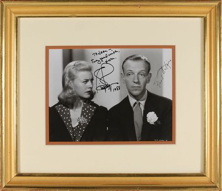 Lot #890 Fred Astaire and Ginger Rogers Signed Photograph - Image 1