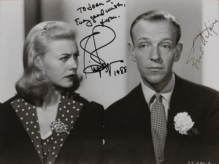 Lot #890 Fred Astaire and Ginger Rogers Signed Photograph - Image 2