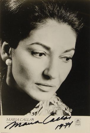 Lot #712 Maria Callas Signed Photograph - Image 1