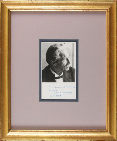 Lot #293 Albert Schweitzer Signed Photograph - Image 1