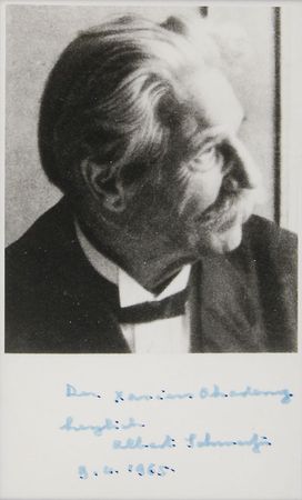 Lot #293 Albert Schweitzer Signed Photograph - Image 2