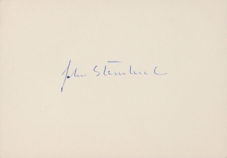 Lot #702 John Steinbeck Signature - Image 2