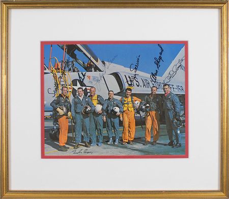 Lot #365 Mercury Astronauts Signed Photograph - Image 2
