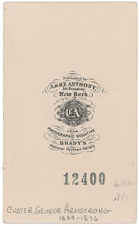 Lot #315 George A. Custer Carte-De-Visite - Image 2