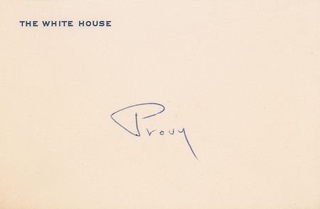 Lot #72 Jacqueline Kennedy White House Card - Image 2