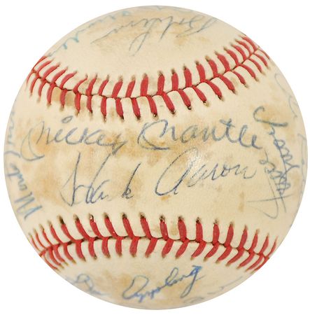 Lot #973 Baseball Hall of Famers Baseball - Image 1